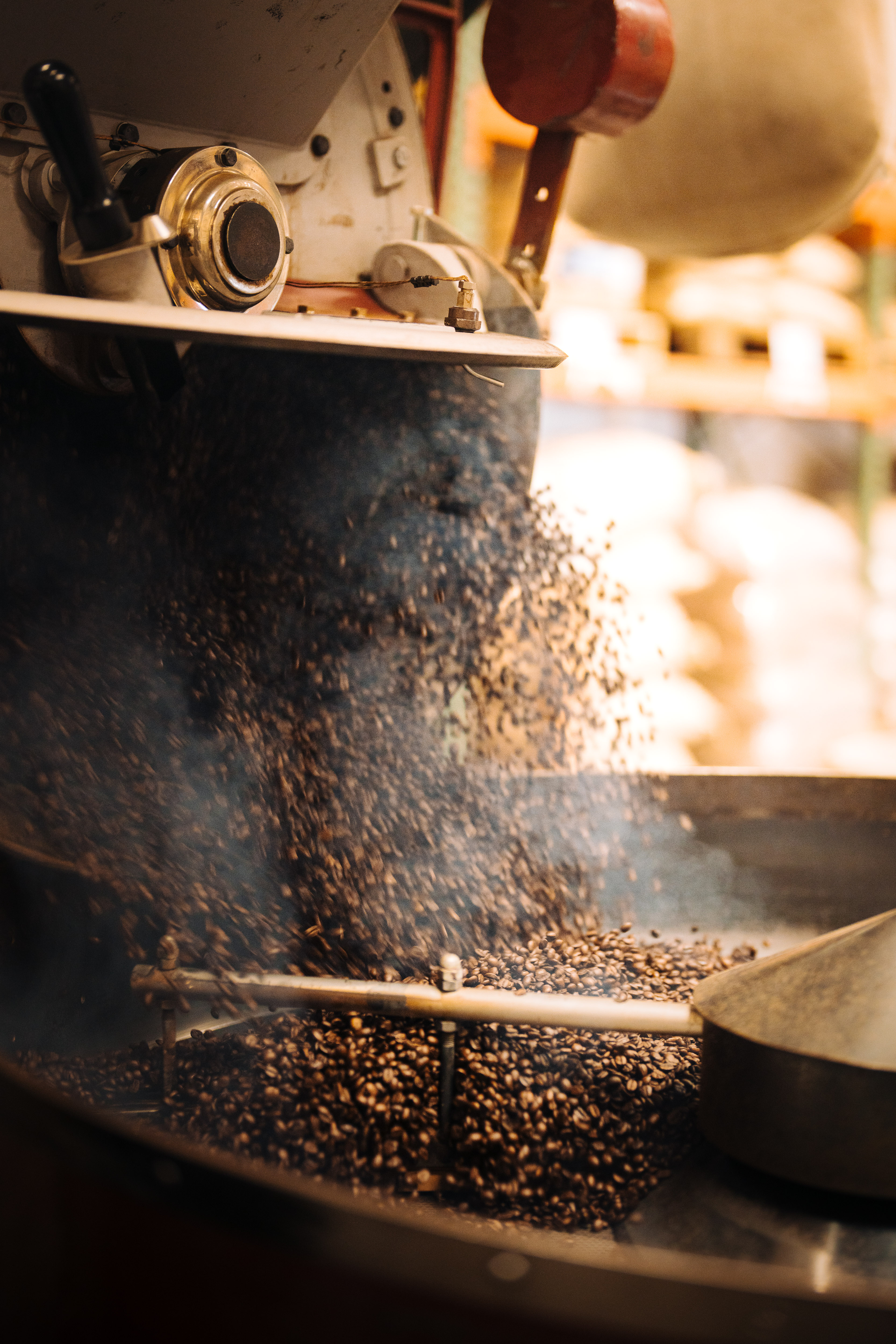 Roasting coffee at Zoka
